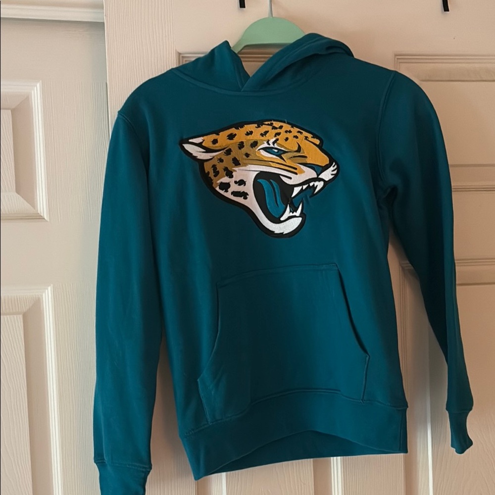 Teal Hoodie with Jaguar Logo